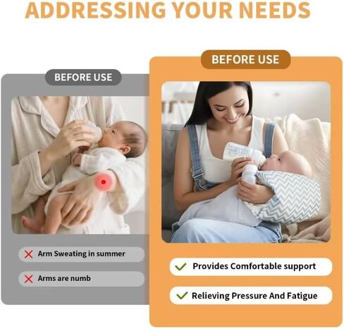 Cozy Cradle Pillow, Cozy Cradle Arm Pillow, Baby Nursing Pillow Head Support Pillow for Breastfeeding Bottle Feeding (Light Grey Crown) in Kuwait
