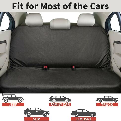 Heavy Duty Waterproof Dog Pet Car Seat Cover Waterproof Travel Car Interior Rear Back Seat Protector Mat Accessories Universal in Kuwait