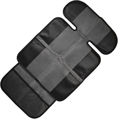 Car Seat Protector, Thick Car Seat Cover with Mesh Storage Pockets for Baby Carseat, Non-Slip Auto Interior Seats Protection Mat for Most Cars (Black) in Kuwait