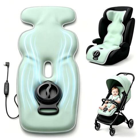 Baby Stroller Cooling Pad, Ice Water Circulation Car Seat Cooling Pad, No Fan No Noise No Battery Safe Cooling Mat, Tech Fabric Easy Clean, Universal Fit for Infant Toddler Summer Travel in Kuwait