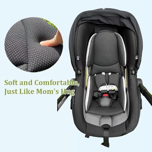 Infant Insert Compatible with Evenflo Shyft DualRide - 1:1 Fit Newborn Car Seat and Stroller Padding, Breathable 3D Mesh Support Set, Washable Head and Body Cushion in Kuwait
