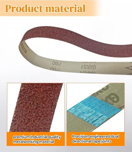 42Pcs 1 x 30 Inch Sanding Belt, 3 Each of 40/60/80/100/120/150/180/240/320/400/600/800/1000/2000 Grits, Zirconia Ceramic Sanding Belts for Knife Sharpening,Stock Removal and Bevel Work in Kuwait