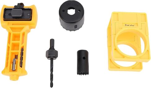 WALFRONT Door Lock Installation Kit Mortiser Tool with Square Round Blades Top Chisel for 1-3/8in 1-/2in -3/4in Doors 2-/8in 2-/4in Frames in Kuwait