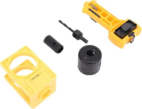 WALFRONT Door Lock Installation Kit Mortiser Tool with Square Round Blades Top Chisel for 1-3/8in 1-/2in -3/4in Doors 2-/8in 2-/4in Frames in Kuwait