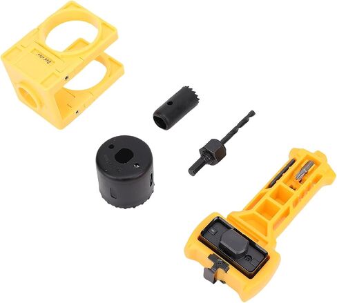 WALFRONT Door Lock Installation Kit Mortiser Tool with Square Round Blades Top Chisel for 1-3/8in 1-/2in -3/4in Doors 2-/8in 2-/4in Frames in Kuwait