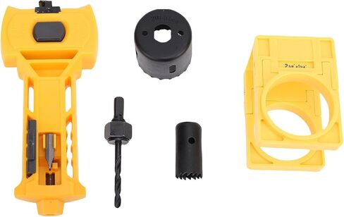 WALFRONT Door Lock Installation Kit Mortiser Tool with Square Round Blades Top Chisel for 1-3/8in 1-/2in -3/4in Doors 2-/8in 2-/4in Frames in Kuwait