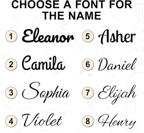 Custom Wood Baby Name Sign, Personalized Nursery Name Wall Decor with 4 Colors 8 Fonts Options,Handmade Solid Wood Name Plaque, Kids Room Door Hanger in Kuwait