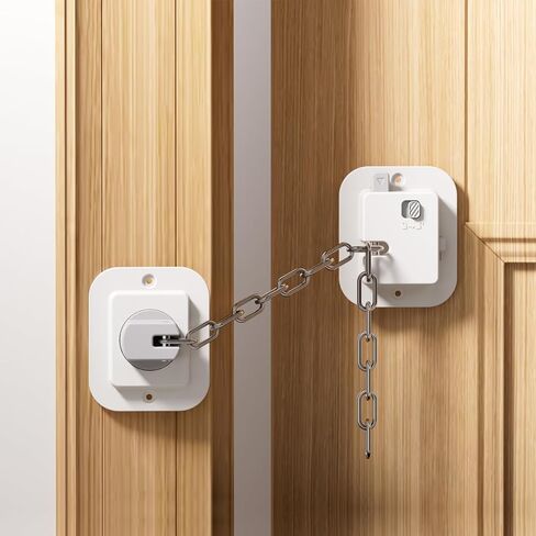 Child Proof Door Locks for Kids Safety, Adjustable Latch, 1 Pack | Keep Toddlers, Dementia & Pets Safe,for Door Cabinets, Windows, Drawers in Kuwait
