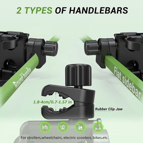 ZealSound Stroller Cup Holder, 3-in-1 Bottle Holder with Phone Holders for Stroller Wheelchair Scooter Walker Bike, Foldable Universal Drink Holder for Uppababy Bugaboo Nuna Doona in Kuwait