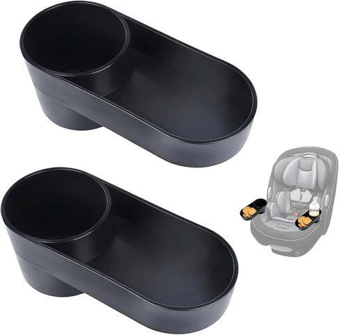 2-Pack #C6577 Child Car Seat Snack Tray with Cup Holder, Compatible with Safety 1st EverFit & Grow and Go, Cosco All-in-One, Maxi-Cosi Pria Car Seat, Dishwasher Safe, BPA-Free in Kuwait