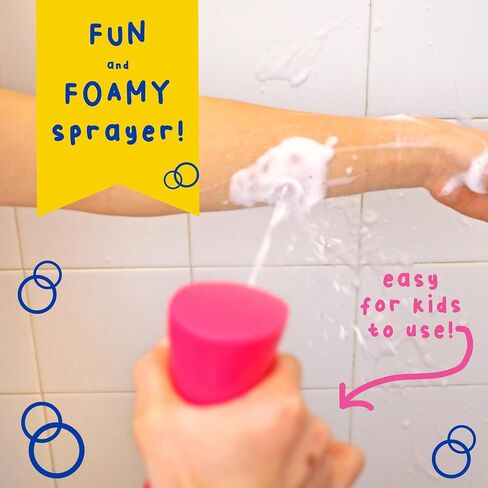 Mr. Bubble Super Blaster Body Wash, Sweet Strawberry Splash Scent, Fun Body Wash Sprayer for Kids Shower and Bath, 6.76 fl oz in Kuwait
