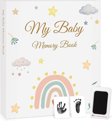 Pregnancy Journal for First Time Moms - LARGE-SIZED 11.5" x 13" Baby Memory Book Keepsake for Boy Girl - Timeless First 5 Year Baby Book - New Mom To Be Gift Neutral Journal Scrapbook Photo Album in Kuwait