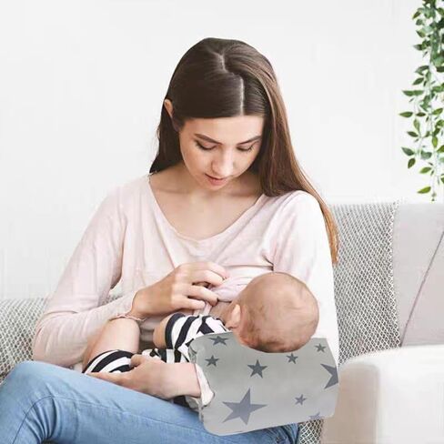 Cozy Cradle Pillow, Cozy Cradle Arm Pillow, Baby Nursing Pillow Head Support Pillow for Breastfeeding Bottle Feeding (Gray Pinstripes) in Kuwait