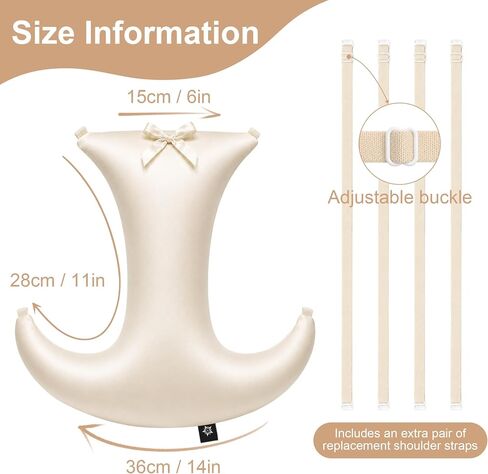 SPRING SEAON Breast Pillow for Side Sleepers,Wrinkle Prevention Breast Support Pillow, Skin-Friendly Silk Cover Breathable Cotton Filled, Ideal for Postpartum & Breastfeeding Women (Apricot) in Kuwait