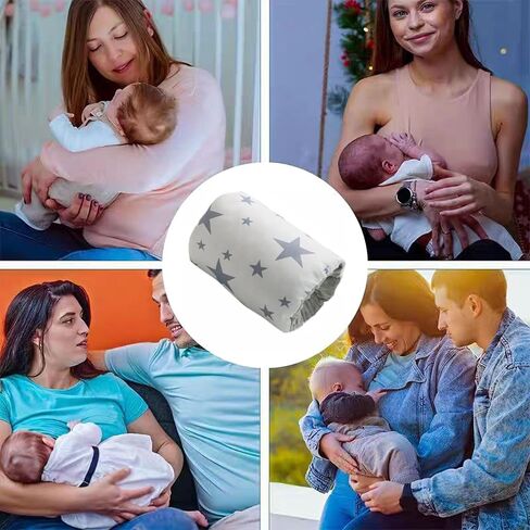 Cozy Cradle Pillow, Cozy Cradle Arm Pillow, Baby Nursing Pillow Head Support Pillow for Breastfeeding Bottle Feeding (Gray Pinstripes) in Kuwait