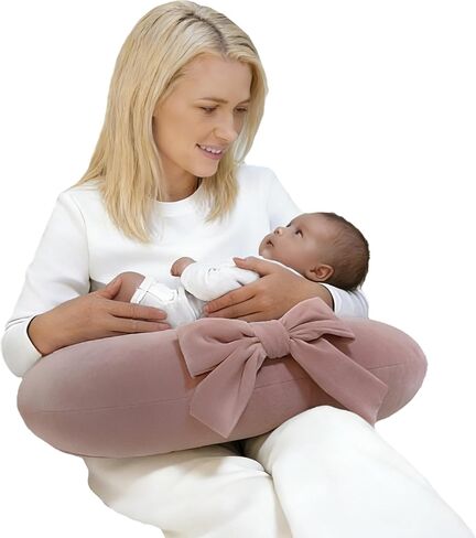 Nursing Pillow, U-Shaped Breastfeeding Support Cushion for Bottle & Breast Feeding (Pink) in Kuwait