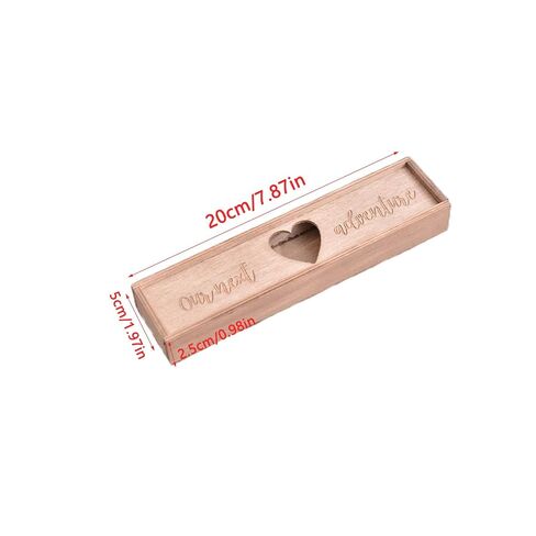 Pregnancy Test Keepsake Box with Paper Shred Filler Wooden Pregnancy Announcement Gifts Box for Early Detection Pregnancy Test Home Pregnancy Test HCG Test Baby Memory Souvenir Collection in Kuwait
