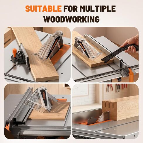 DOVAMAN 10-Inch 15A Table Saw, Tablesaw/W Stand, Max Cutting Height: 2.48" (45°) / 3.35" (90°), 5300 RPM Copper Motor, Extension on One Side, Multifunctional Table Saw for Various Wood Working in Kuwait