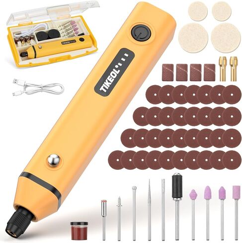 Mini Cordless Rotary Tool, Multi-Purpose Power Rotary Tool Kit (Red) | 67 Accessories, Variable Speed， USB-C Charger, for Engraving, Sanding, Polishing, Grinding, DIY Crafts in Kuwait