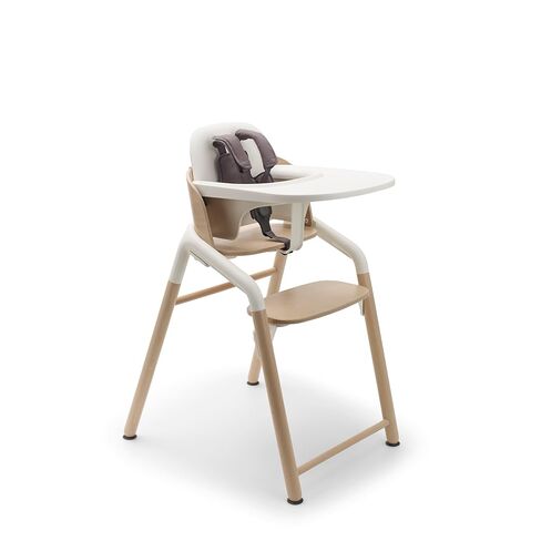 Bugaboo Giraffe Wooden Baby High Chair Adjustable Ergonomic Design | 1-second adjustment, easy clean design, FSC beechwood, bioplastic, newborn set compatible, Black in Kuwait