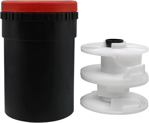 Darkroom Film Developing Tank with 2 Auto Load Adjustable Reels for 35mm 120 127 Black&White Color Film in Kuwait