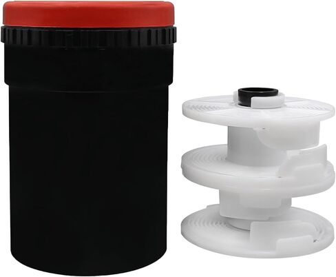 Darkroom Film Developing Tank with 2 Auto Load Adjustable Reels for 35mm 120 127 Black&White Color Film in Kuwait