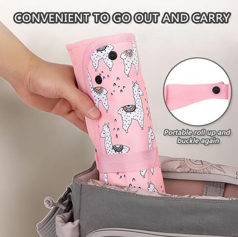 QISHENG Children's tray table cover, foldable plane travel manager, pocket design, children's travel essentials, plane，train，car friendly, light and machine washable. in Kuwait