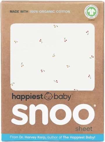 Happiest Baby SNOO Baby Bassinet Fitted Sheet Organic Cotton | GOTS Certified 100% Organic Cotton, Breathable Fabric, Hypoallergenic, Designed for SNOO, Machine Washable in Kuwait