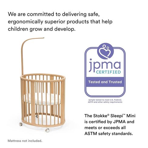 Stokke Sleepi Mini Mesh Liner V3, White - Compatible with Sleepi Mini V3 - Breathable 3D Mesh for Safe Sleep - Machine Washable in Kuwait
