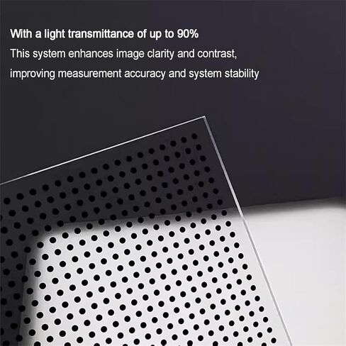 Camera Vision Calibration Board, 4 Inch Microscope Lens Test Chart, Accuracy ±1.0um and 90% Light Transmission, Lens Calibration Chart for Studio Photography Inspection in Kuwait