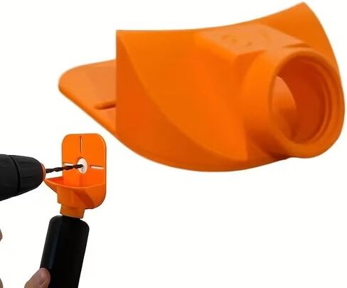 Drill Dust Collector Wall Dust Catcher Tool No Drill Installation Dust Collector for Drilling Clean Wall Home Repair Tool(Orange) in Kuwait