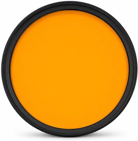 GREEN.L Orange Camera Lens Filter, 52mm, HD Optical Glass, Black and White Contrast Enhancement in Kuwait