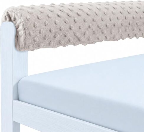 3PC Bed Bumpers for Toddlers,Toddler Bed Rail Bumper Protector for Loft Beds & Bunk Beds, Anti-Bump | Fall Prevention，White in Kuwait