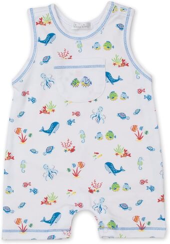 kissy kissy Baby Boys Infant Deep Sea Divers Print Sleeveless Short Playsuit in Kuwait