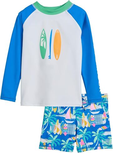 Snapper Rock Baby Boys' Breakwater Beach Long Sleeve Set (Infant/Toddler/Little Kid) in Kuwait
