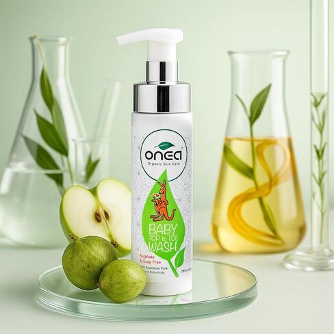 ONEA Baby Top to Toe Wash - Tear-Free Baby Shampoo and Body Wash for Sensitive Skin - Hydrating and Gentle Bath Infused with Kakadu Plum - 6.8 oz in Kuwait