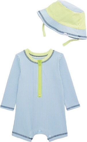 Mud Pie Baby Boy Baby Seersucker Rashguard Set in Kuwait