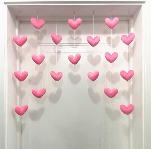 Cute Plush Door Curtain, Self-Adhesive Cute Curtain for Door Window Wall Living Room and Bedroom Decor in Kuwait