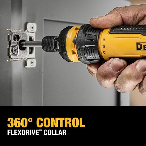 DEWALT Cordless Screwdriver, 4V USB Rechargeable Electric Screwdriver with 12 pcs Screwdriver Bit Set, LED Light, FLEXDRIVE Control, Compact, Ergonomic (DWHT66719) in Kuwait