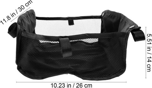BESTonZON Umbrella Stroller Storage Basket Under Seat Mesh Net Bag Attachment, Pushchair Organizer Caddy for Diapers & Shopping in Kuwait