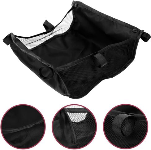 BESTonZON Umbrella Stroller Storage Basket Under Seat Mesh Net Bag Attachment, Pushchair Organizer Caddy for Diapers & Shopping in Kuwait