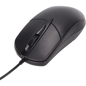 Qiilu Warm Mouse Heated Mouse Left Black Abs Heated Mouse 3 Levels Adjustable Black Ergonomic 1600Dpi Wired Heating Mouse for Windows for Os X System Desktop Laptop