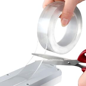 Double Sided Tape 1.0mm Thickness Heavy Duty Removable Washable Grip Mounting Tape for Home/Office/Car Decor, Fix Carpet Mats (3M【9.8FT】)