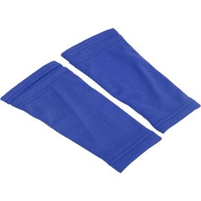 bizofft Soccer Shin Guard Socks, Breathable Blue Sports Shin Sleeves Shin Pad Sleeves Soccer Shin Guard for Hiking for Football Training for Running for Cycling(Youth/M)