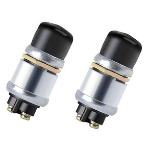 2 Pcs 12V/24V Heavy Duty Start Momentary Car Push Button Starter Switches for General Motors Diesel Generators