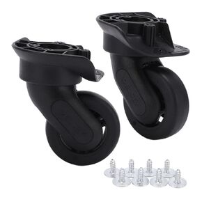 Luggage Case Wheels, 1 Pair A84 PP PET Swivel Caster Replacement Wheels for Suitcase Repair Part Replacement