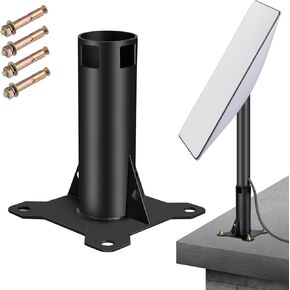 Starlink Long Wall Mount, Starlink Pole Mount, Heavy-Duty Mounting Bracket for Starlink Internet Kit Satellite, Made of Aluminium Alloy, Compatible with Starlink V2 Dish & Starlink High Performance