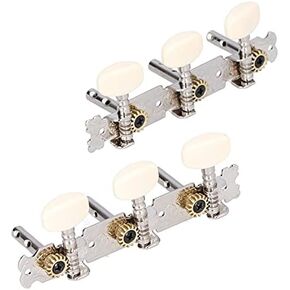 Guitar Tuning Peg, Guitar Tuning Pegs Machine Heads Tuners Dual Holes 3R 3L for Acoustic Folk Classical Guitars