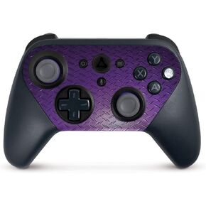 MightySkins Skin Compatible with Amazon Luna Controller - Purple Diamond Plate | Protective, Durable, and Unique Vinyl Decal wrap Cover | Easy to Apply | Made in The USA