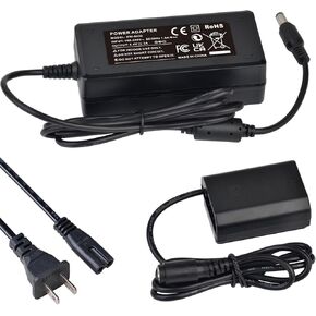 Batmax NP-FZ100 AC Power Adapter and DC Coupler Dummy Battery Charger Kits for Sony Alpha A7IV A6600 A6700 ZV-E1 A7III A7SIII A7C A1 FX3 A7R3 A7R IV, A9 A9R A9S Cameras